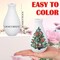 6 Set DIY Paint Your Own Ceramic Vase Kit – Unpainted White Vase Painting Craft Set with Acrylic Paints, Markers, Brushes & Palettes – Holiday & Christmas DIY Art Craft Supply